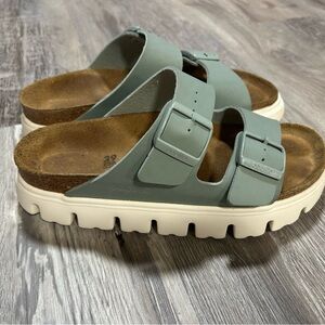 Birkenstock Summer Collection Arizona Chunky Sandals with White Soles